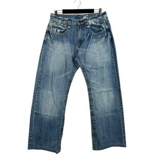 Vintage We Are Replay Straight Leg Denim Jeans 34x30